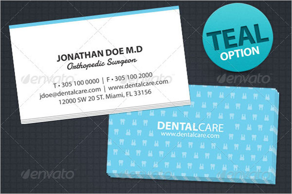 Dental Care Business Card Design