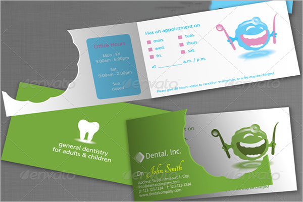 Dental Care Business Card Vector