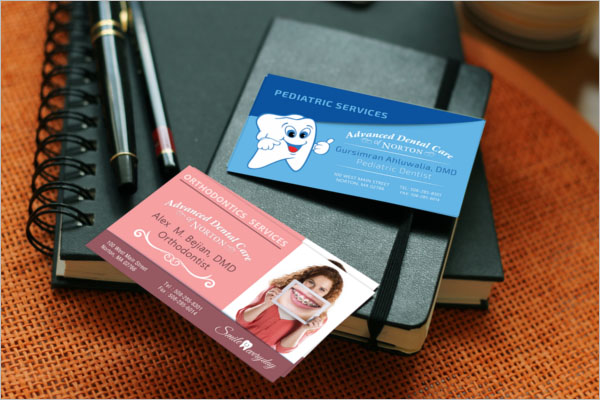 Dental Care Center Business Card Template