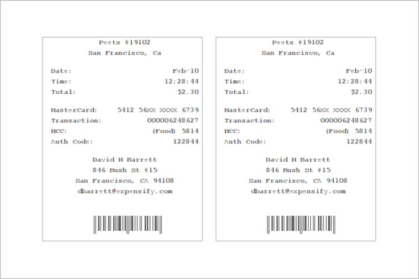 Download Electronic Receipt Template