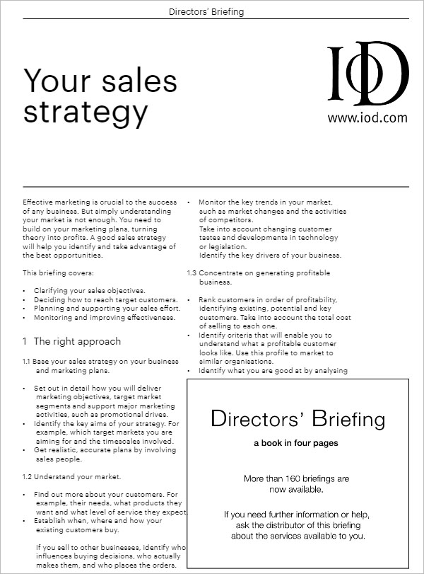 Download Sales Strategy Template