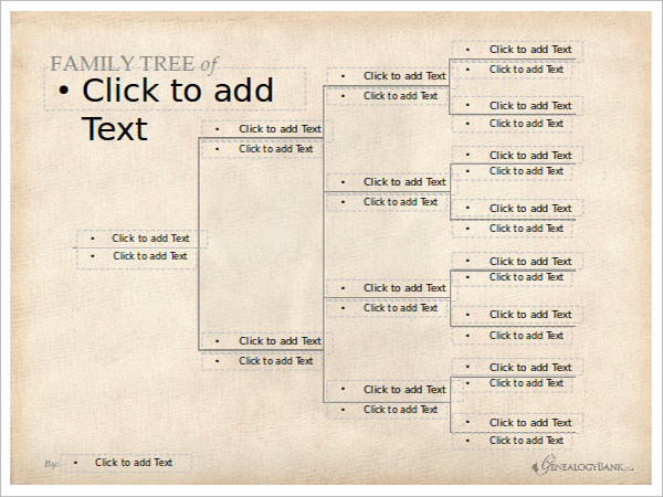 Editable Family Tree PPT Template