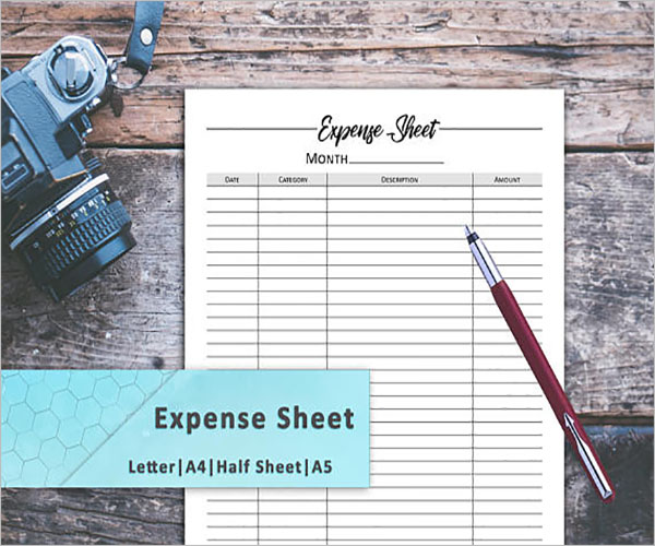 Expense Sheet Template