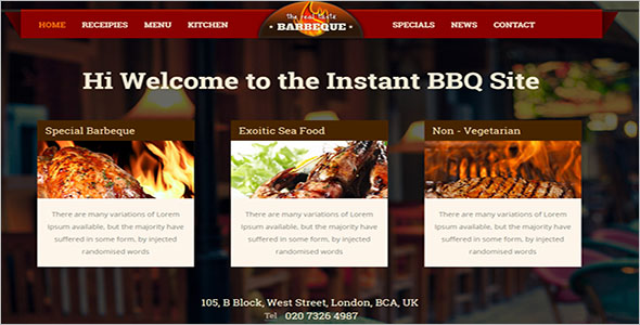 Food & Beverages HTML5 Website Template