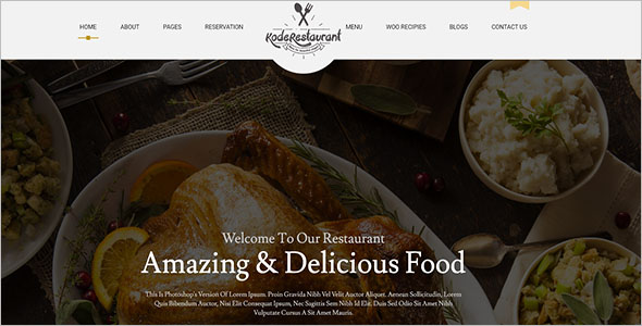 Food Court Restaurant WordPress Theme