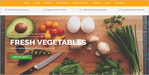 Food Delivery Website Template