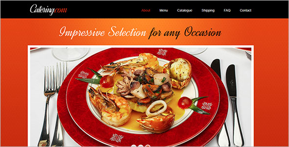 Free Catering Website Template