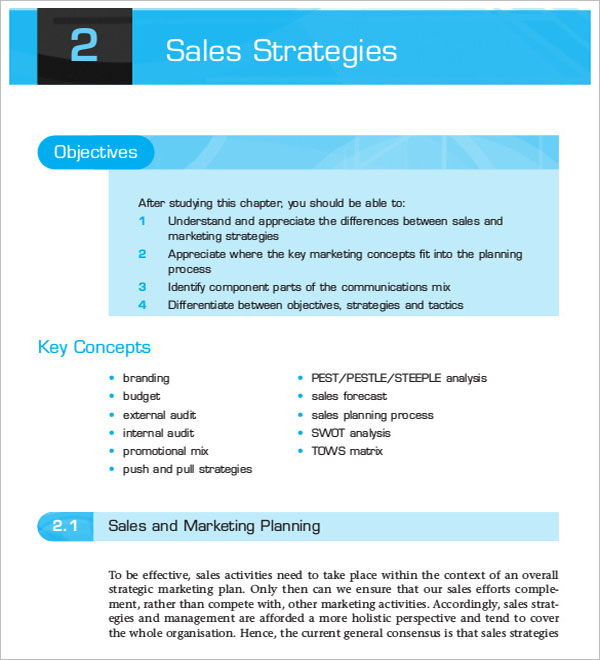 Free Sales Strategy Template