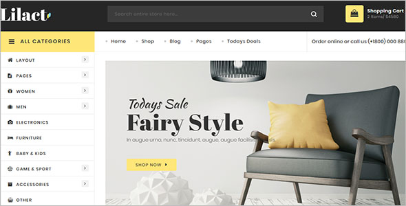 Furniture Retail Bootstrap Template