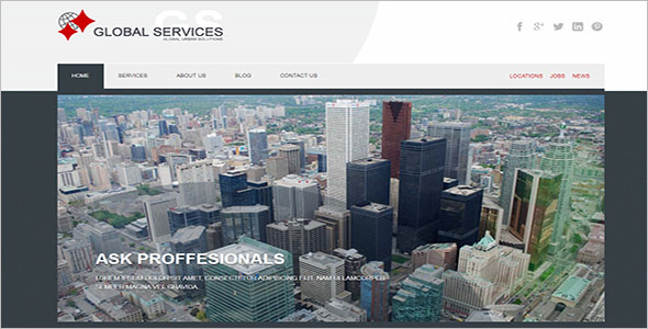 Global Business Services Joomla Template
