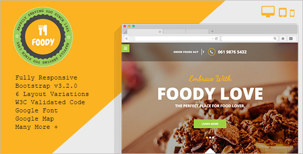 Indian Catering Website Theme