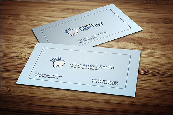 Minimal Dental Care Business Card Design