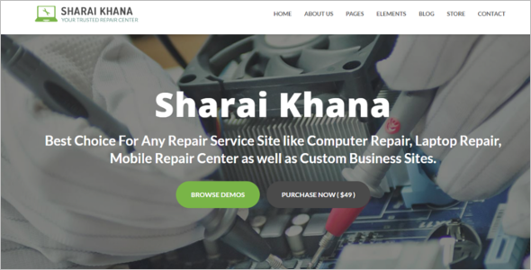 Mobile & Digital Repair Service Website Template
