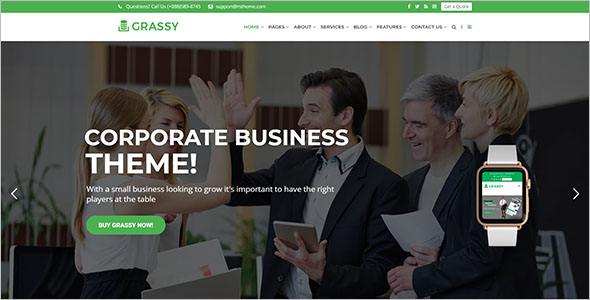 Modern Business WordPress Website Theme