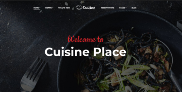 Multi-Cuisine Cafe Website Template