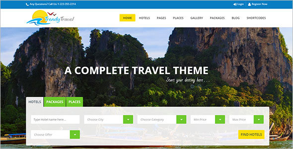 Multiconcept Travel WordPress Theme