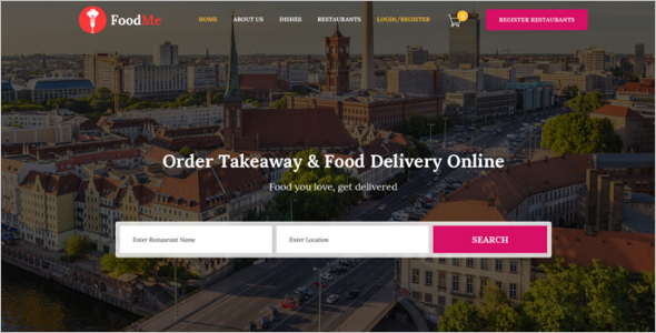 Multiple Food Ordering Website Template
