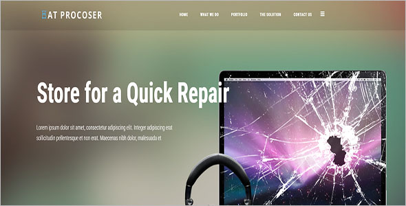 One Page PC Repair Joomla Template