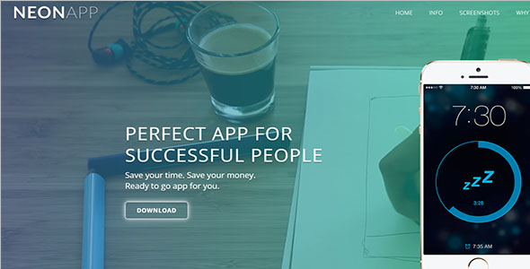 Own Mobile App Landing Page Template