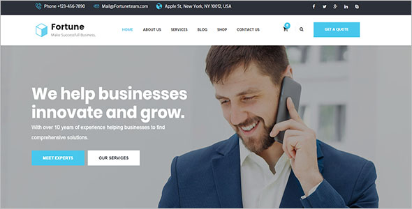 Perfect Business Services Joomla Template