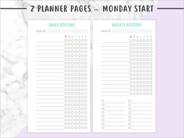 Personal Daily Checklist Template