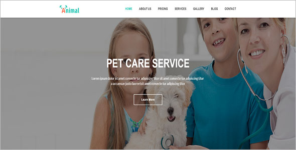 Pet Care Service Bootstrap Template