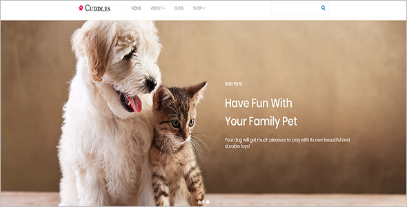 Responsive Animal Bootstrap Template