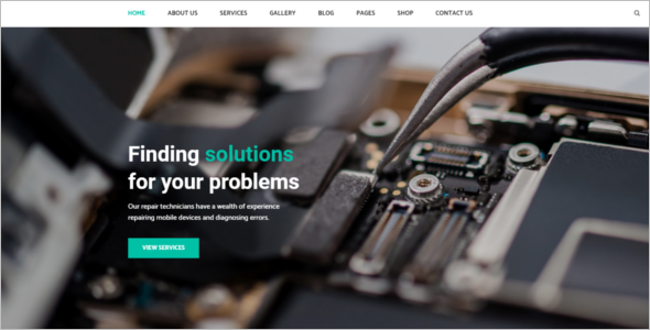 Responsive Computer Repair Website Theme