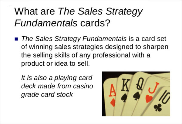 Sales Strategy Fundamentals Example