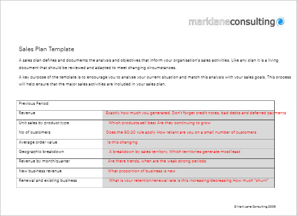 Sales Strategy Template Free Download