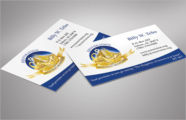 Sample Charity Business Card Template