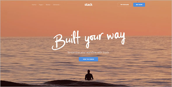 Simple HTML Page Template