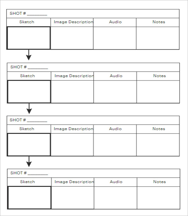 Simple Storyboard PDF Template