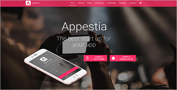 Software App Landing Page Template
