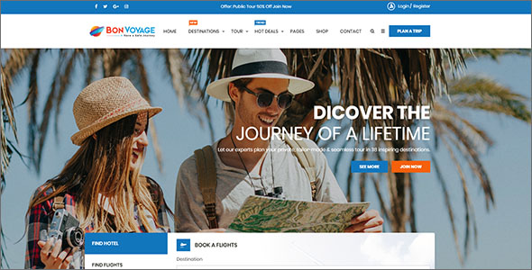 43+ Travel HTML Templates Free Website Themes