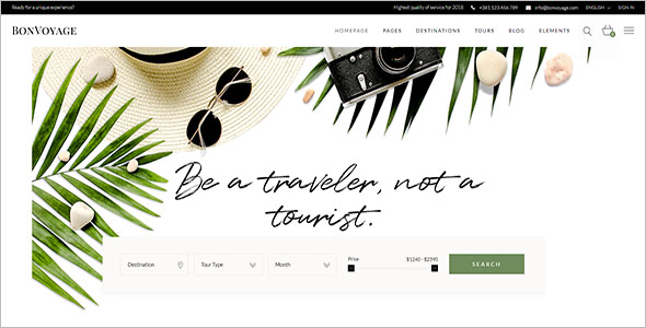 Travel Agency & Tour Booking WordPress Theme