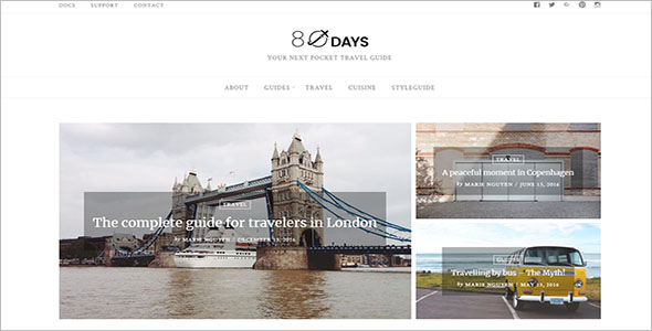 WordPress Theme For Travel Blogs