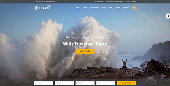 WordPress Theme for Travel Agency