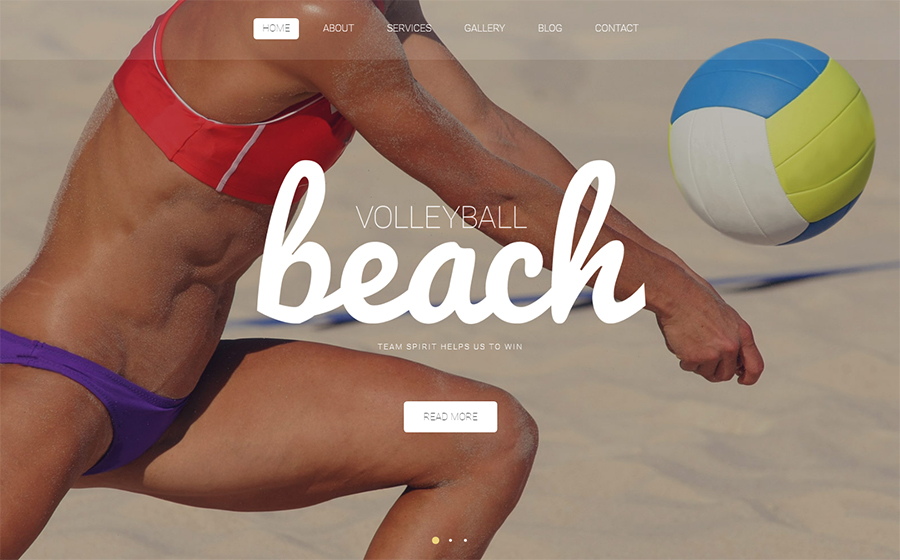 Beach Volleyball Club WordPress Theme