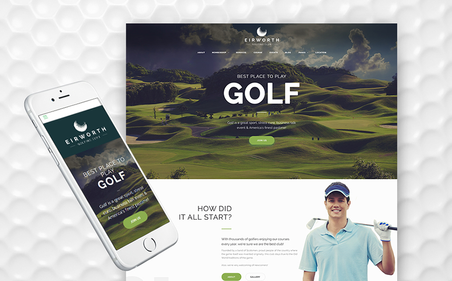 Golf Club WordPress Theme 