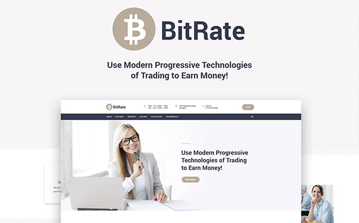 BitRate - Bitcoin WordPress Theme