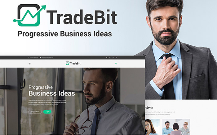 TradeBit - Bitcoin-Trading WordPress Theme