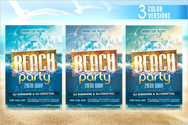 Awesome Flyer For Summer Party