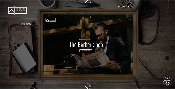 Barbershop HTML Website Theme