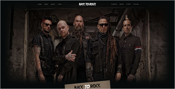 Bootstrap Music Template
