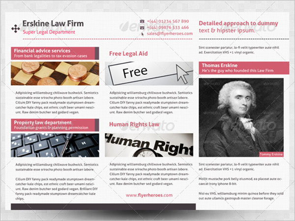 Brochure Template For Legal