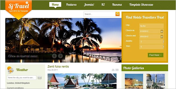 Cool Travel Booking Site Template
