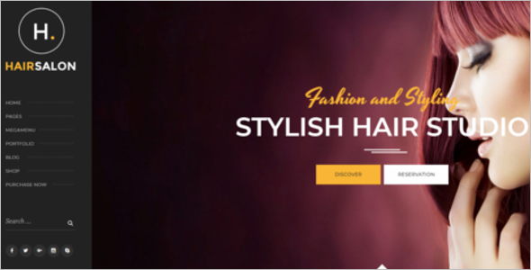 Fashion Hair Salon HTML5 Template