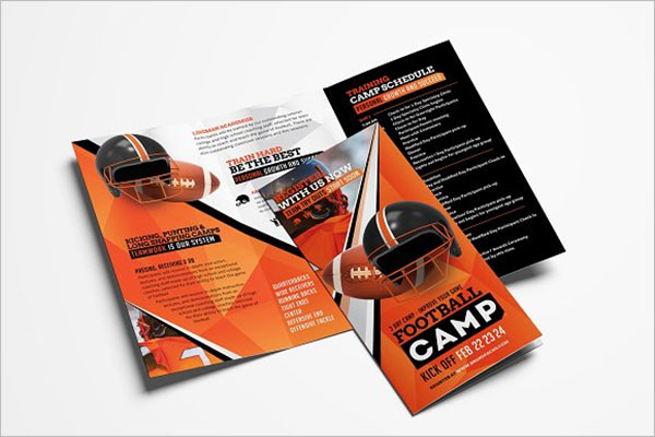 Football Camp Brochure Template