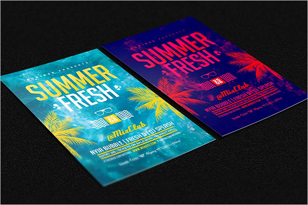 Fully Customizable Summer Party Flyer Template